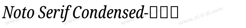 Noto Serif Condensed字体转换